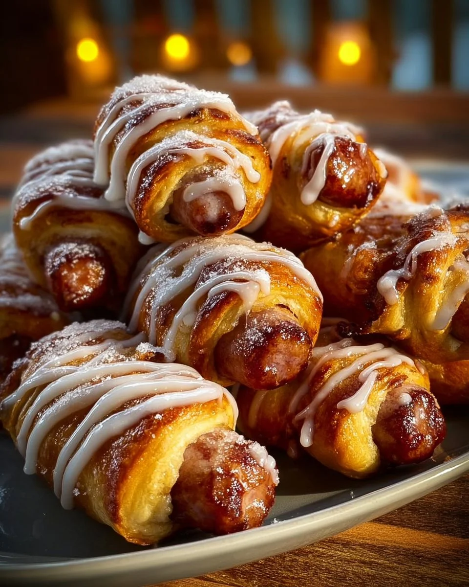 Breakfast Pigs in Cinnamon Rolls