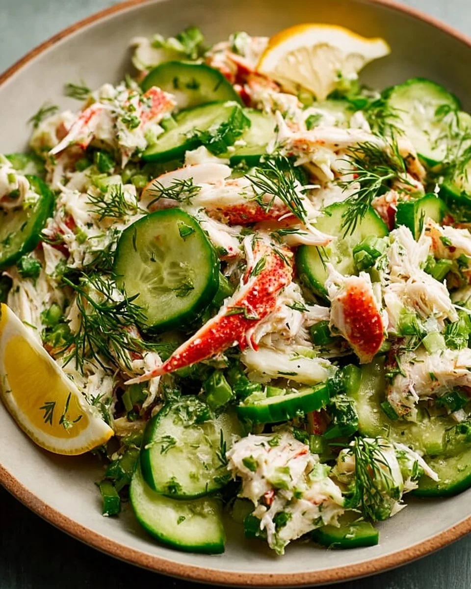 Chilled Cucumber Crab Salad
