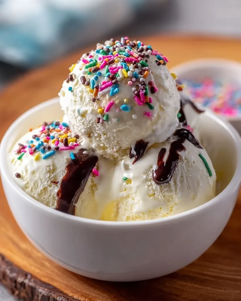 High-protein cottage cheese ice cream made with Ninja Creami machine.
