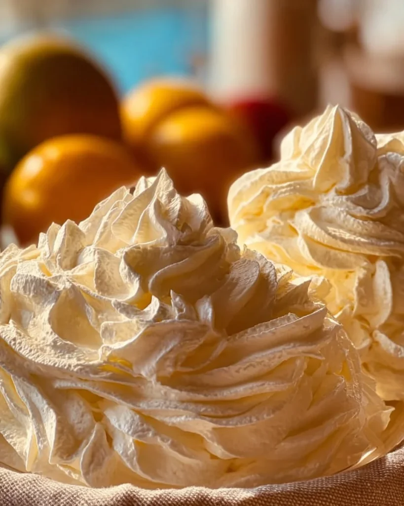 Creamy Italian Meringue Buttercream frosting on a cake