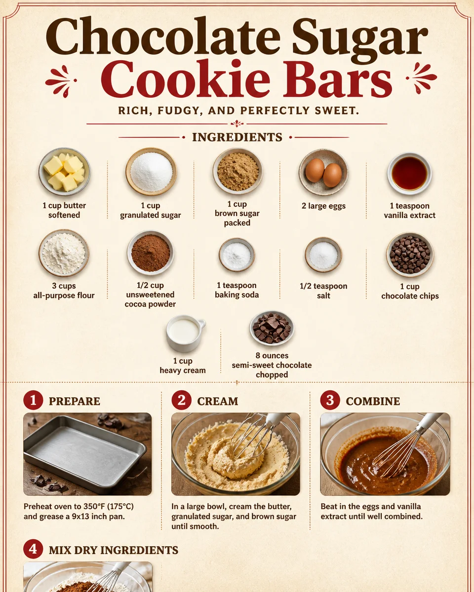 Chocolate Sugar Cookie Bars