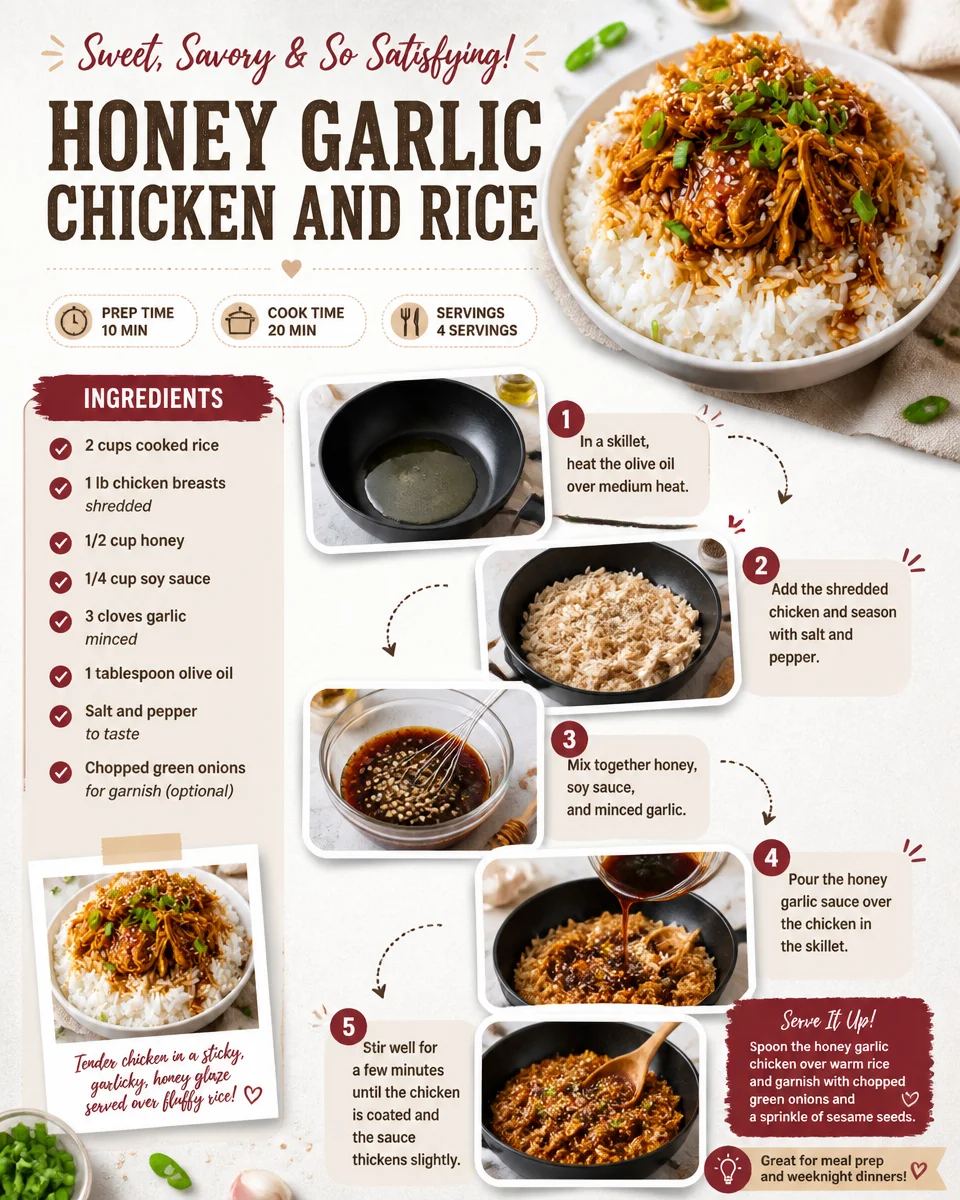 Honey Garlic Chicken and Rice