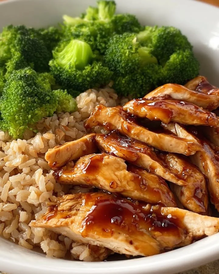 Honey Garlic Chicken Rice Bowl