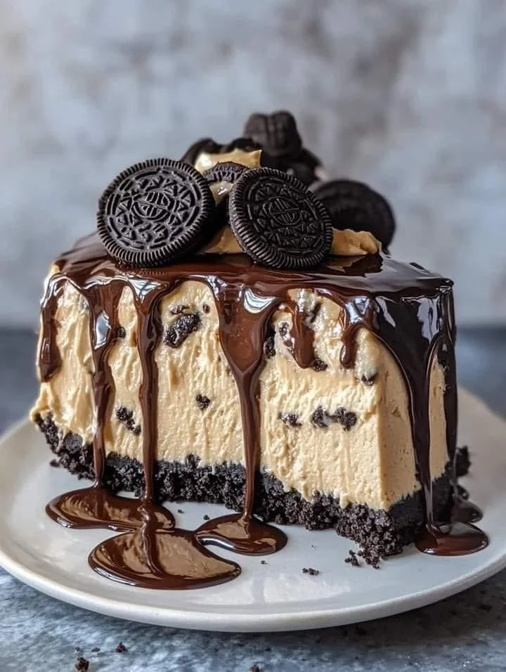 Oreo Peanut Butter Cheesecake Drip Cake