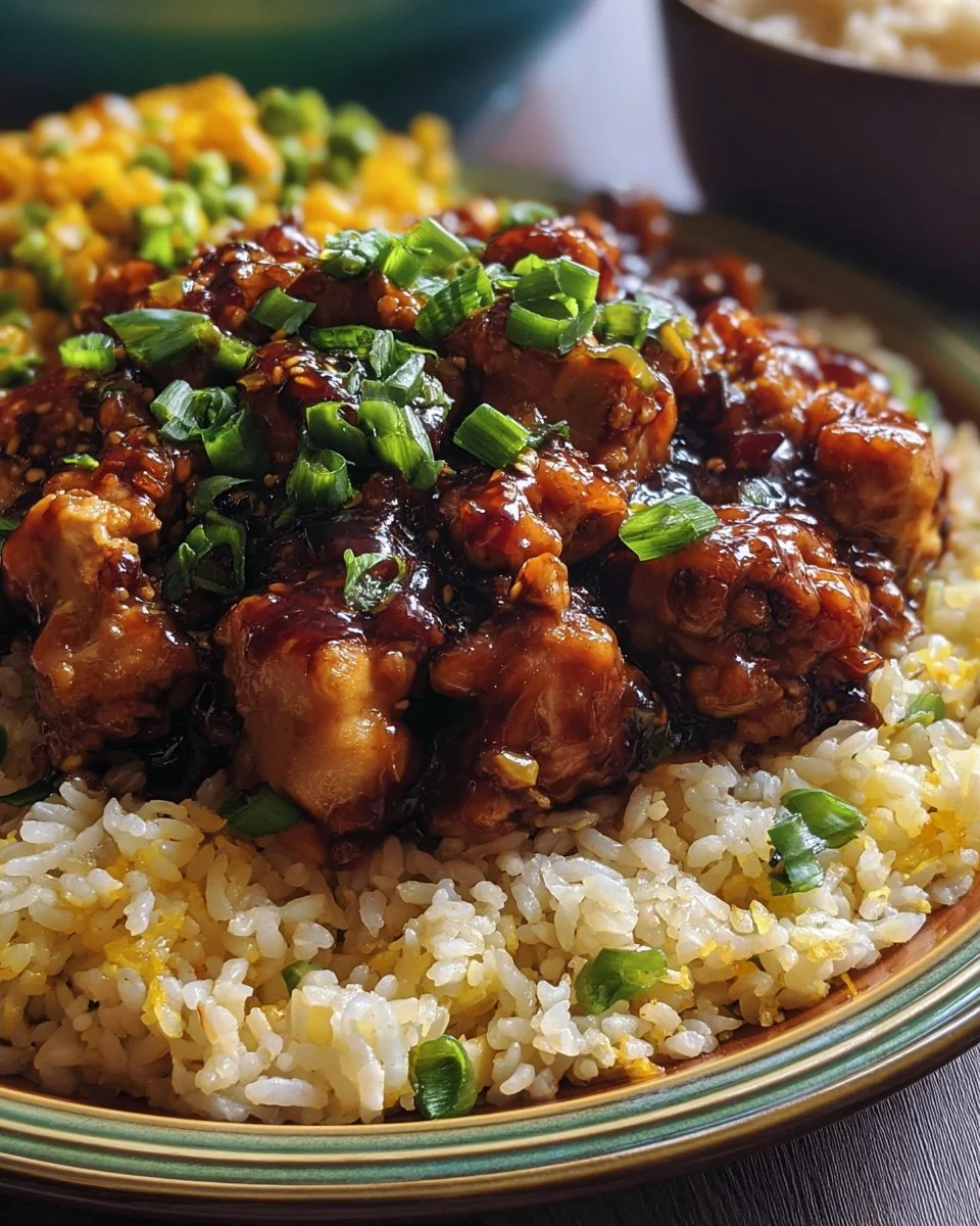 Teriyaki Chicken and Fried Rice