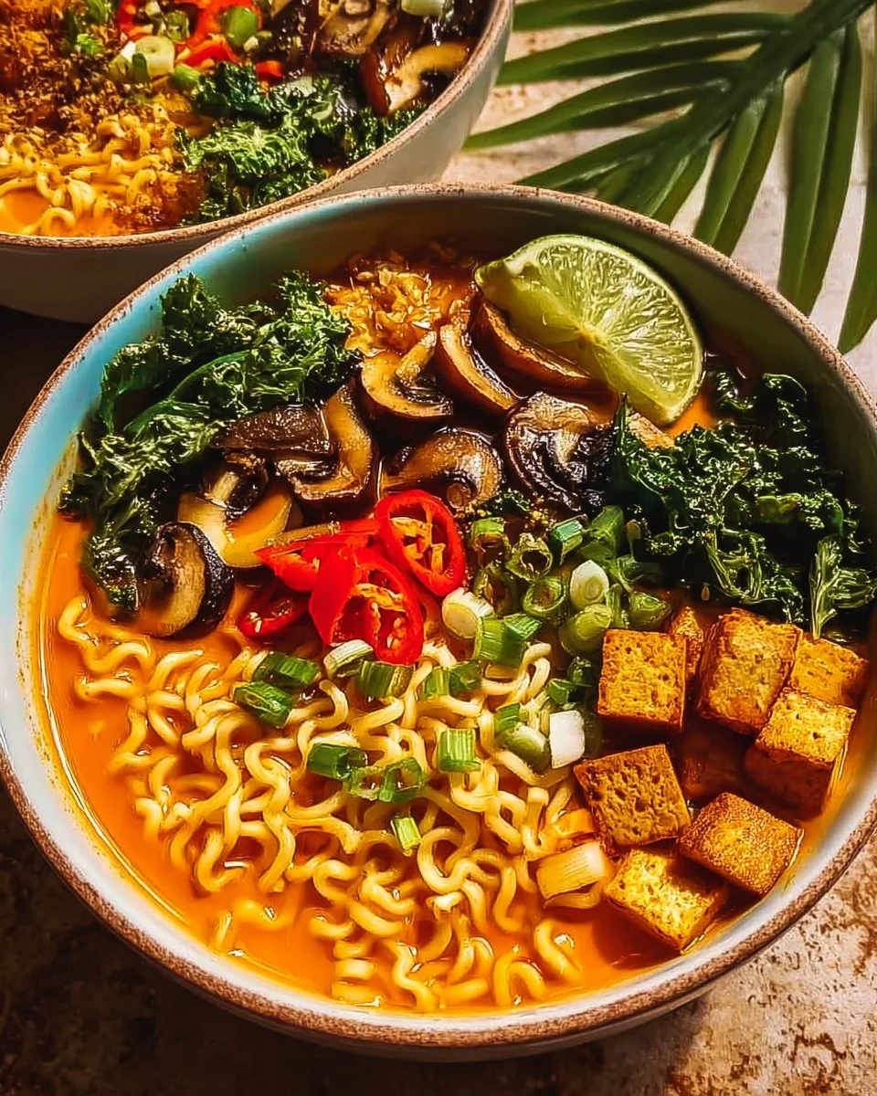 Vegan Thai Red Curry Ramen